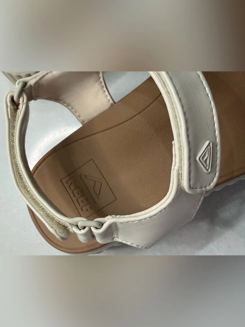 REEF Vista Higher Raya Platform Sandals Vintage Sand Cream Chunky Summer 9
